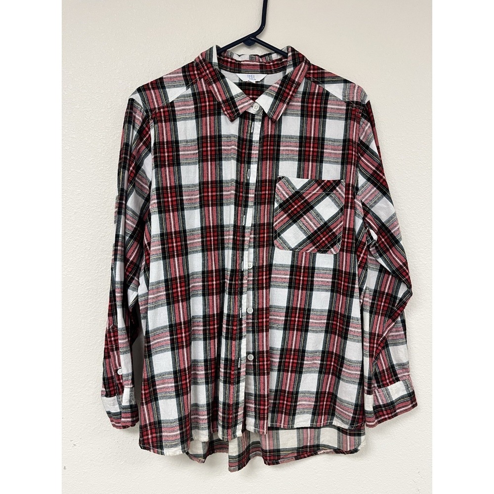 Women's Button Up Dress Shirt Size 16/18 Long Sleeve Button Up